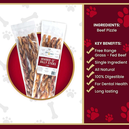 12-Inch Braided Bully Stick product image 2