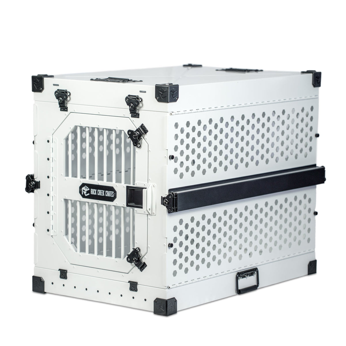 Collapsible Aluminum Dog Crate, 30" / White Snowfall
