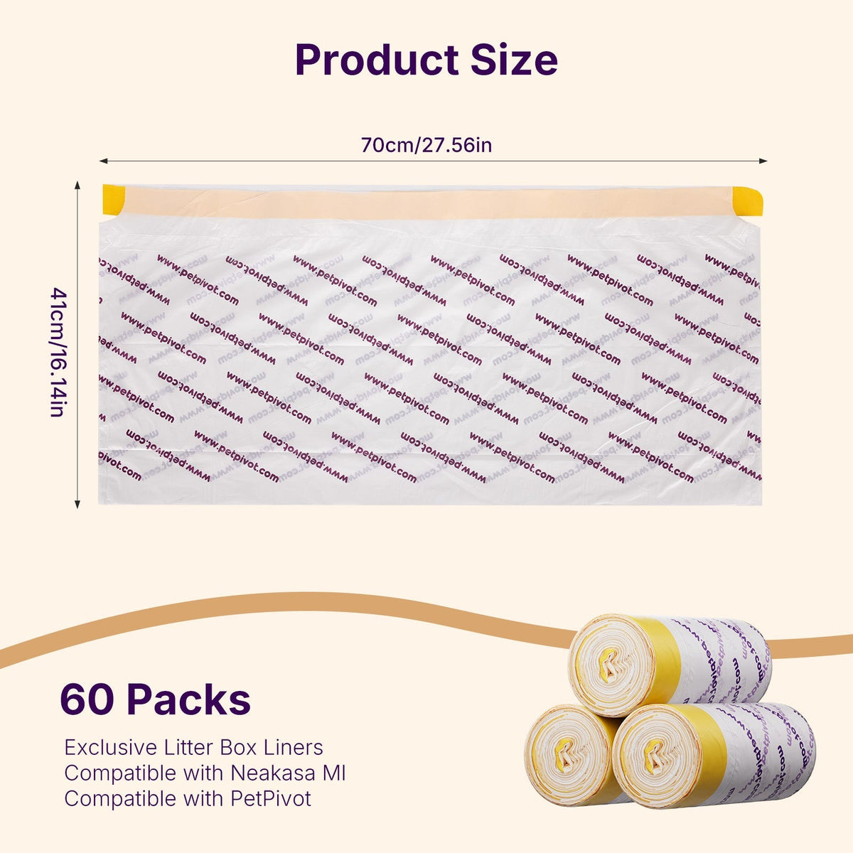Cat Litter Box Waste Bags product image 2