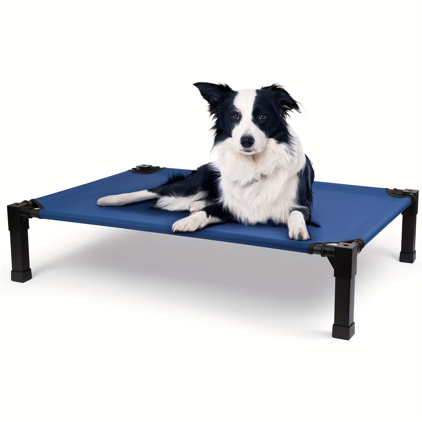 Elevated Dog Bed Cooling Raised Cot with Metal Frame – Washable Breathable Mesh, No-Slip Feet, Portable Dog Cot for Indoor & Outdoor Use, 4 Sizes, 7 Colors