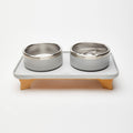 Elevated Pet Slow Feeder and Bowl Set Slate (Light Gray) / Small (1-2 Cups) / 3 inches