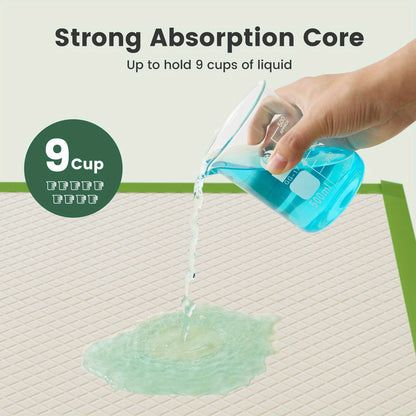 Puppy Pee Pads Jumbo Extra Large for Big Dogs - 6-Layer Heavy Duty Leakproof & Odor Control, Quick-Dry Super Absorbent Training Pads for Housebreaking, Senior Pets & Potty Training - 50 or 100 Pack