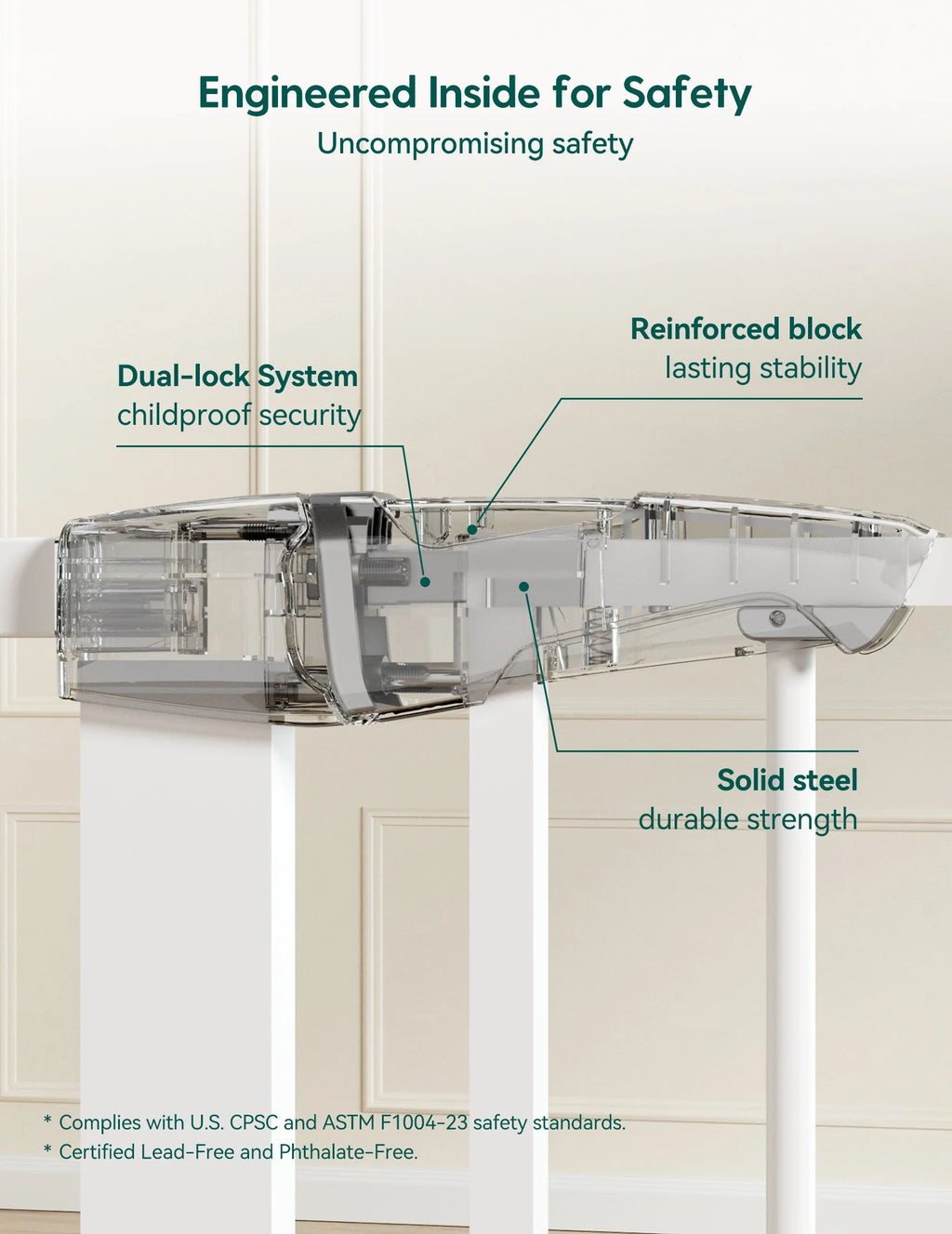 Pressure-Mounted Pet Gate product image 4