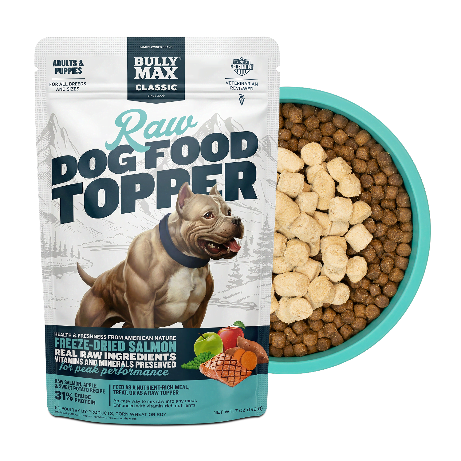 Freeze-Dried Salmon Dog Food Topper, 1 Bag