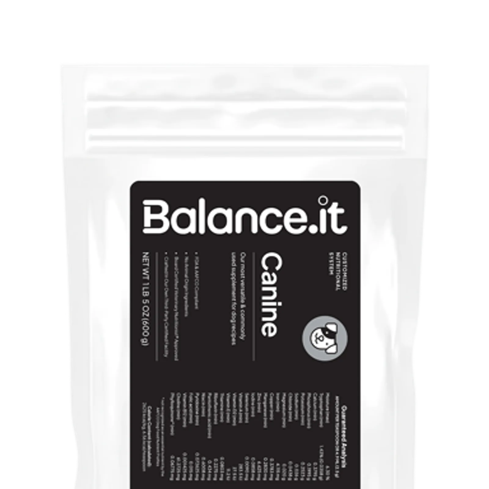 Canine Vitamin and Mineral Supplement Powder for Balanced Homemade Dog Food Recipes and Daily Nutrition main product image