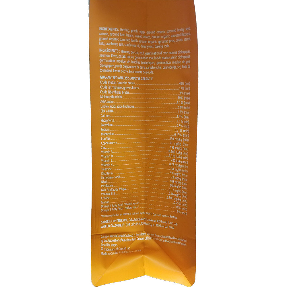 Dry Cat Food for All Life Stages, Gently Baked Fish Formula with Sprouted Seeds and Whole-Food Nutrition