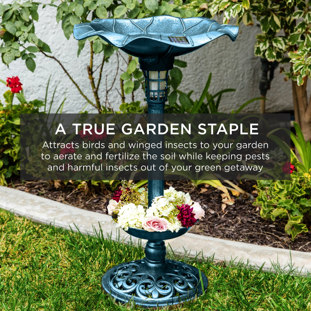 Solar Bird Bath with Planter product image 13