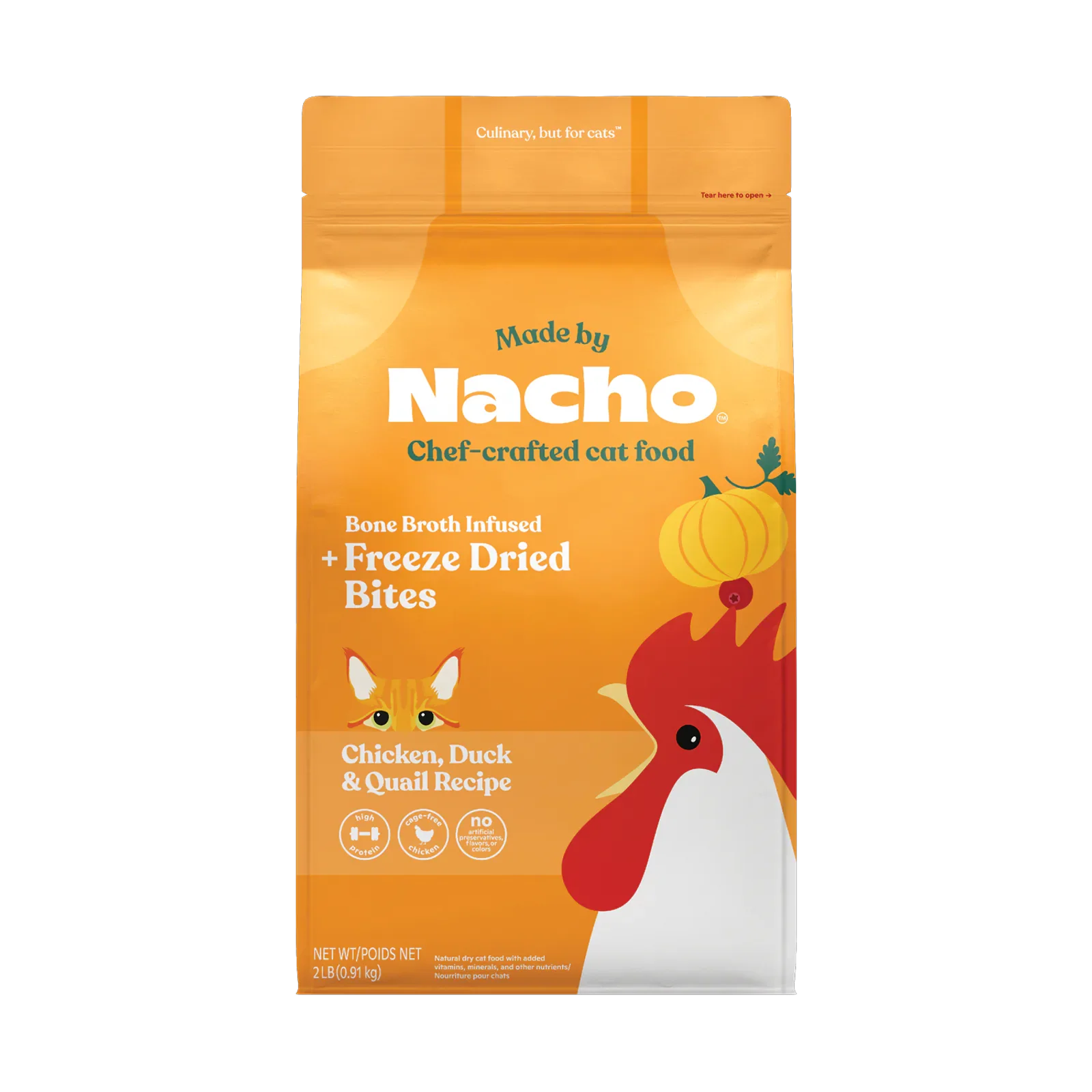 Chicken Duck Quail Dry Cat Food product image 8