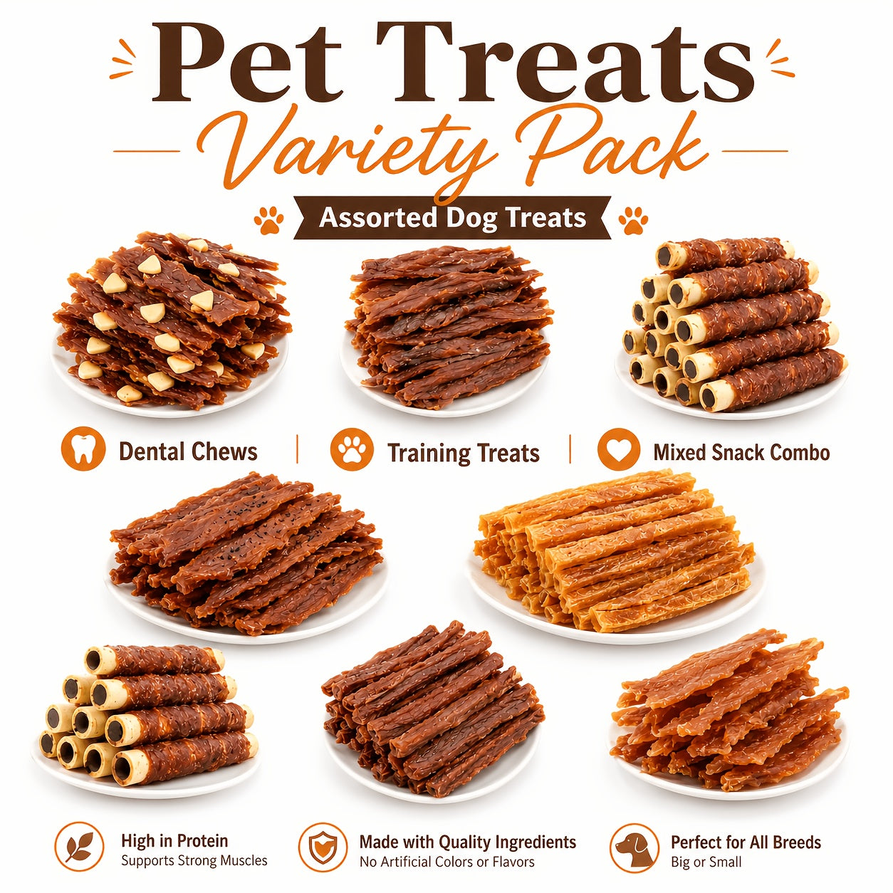 0.66LB/2LBDuck Jerky And Chicken Freeze-Dried Sharing Pack Dog Treats For Small, Medium, & Large Dog - Healthy, Easily Digestible, Soft, Chewy Morsels Make The Perfect Positive-Reward Training Treats For Dog.