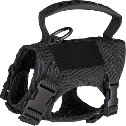 Cat Tactical Vest Harness Adjustable 600D Chest Strap for Cats & Puppies - Escape-Proof Training Vest Harness in Black Khaki Red Rose Red Mineral Green & Mixed Colors