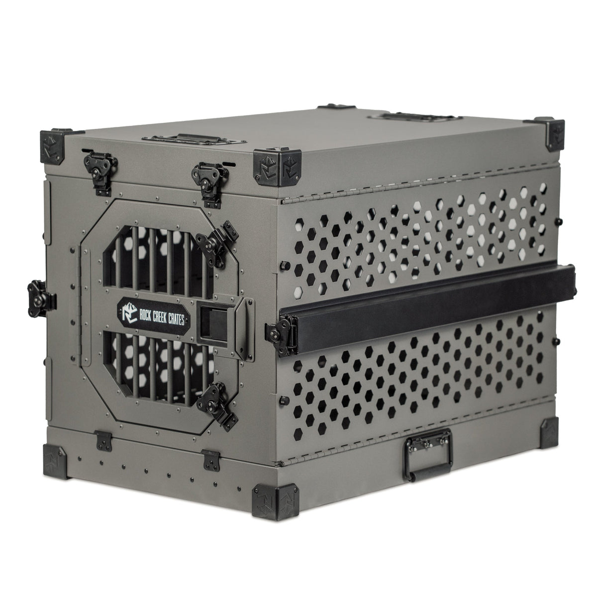 Collapsible Aluminum Dog Crate, 30" / Gray