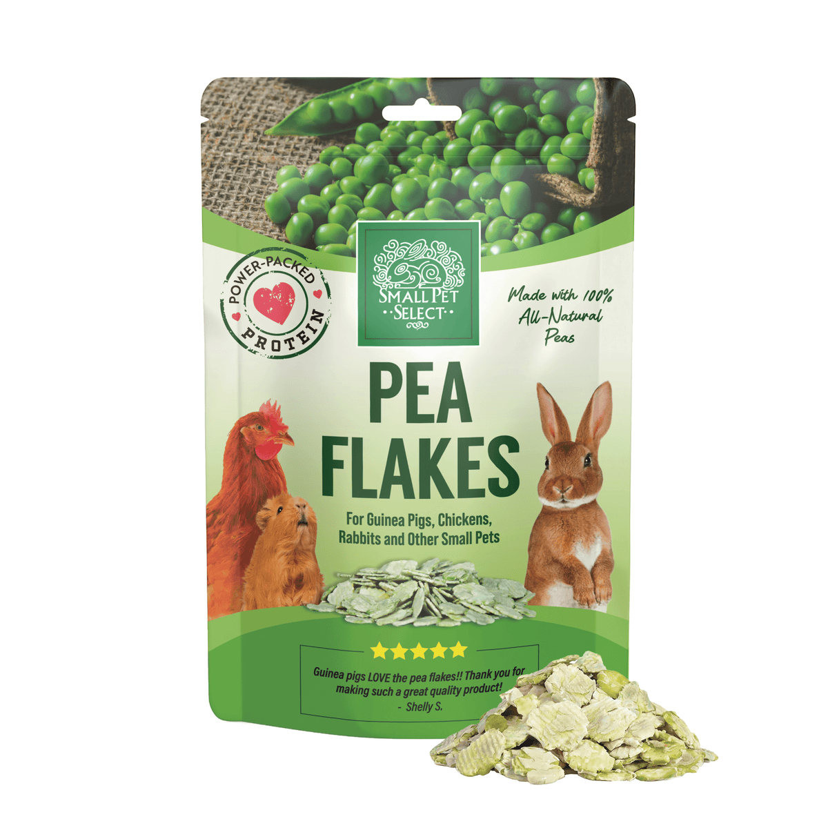 Green Pea Flake Small Pet Treats product image 3