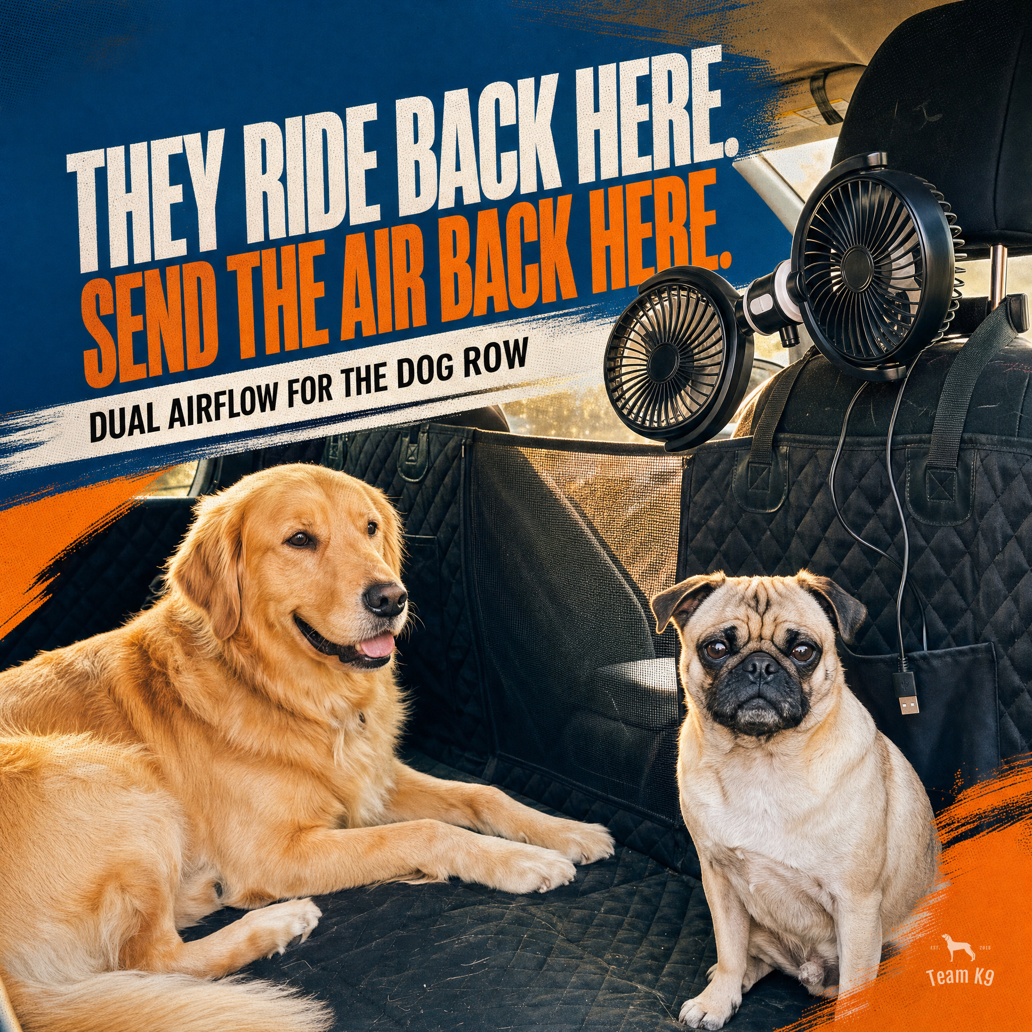 USB-A Backseat Dog Cooling Fan product image 2