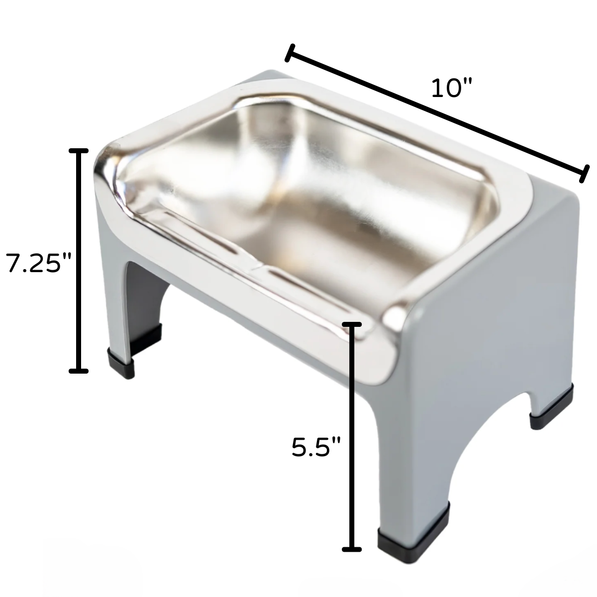 Elevated Stainless Steel Pet Bowl Set product image 6