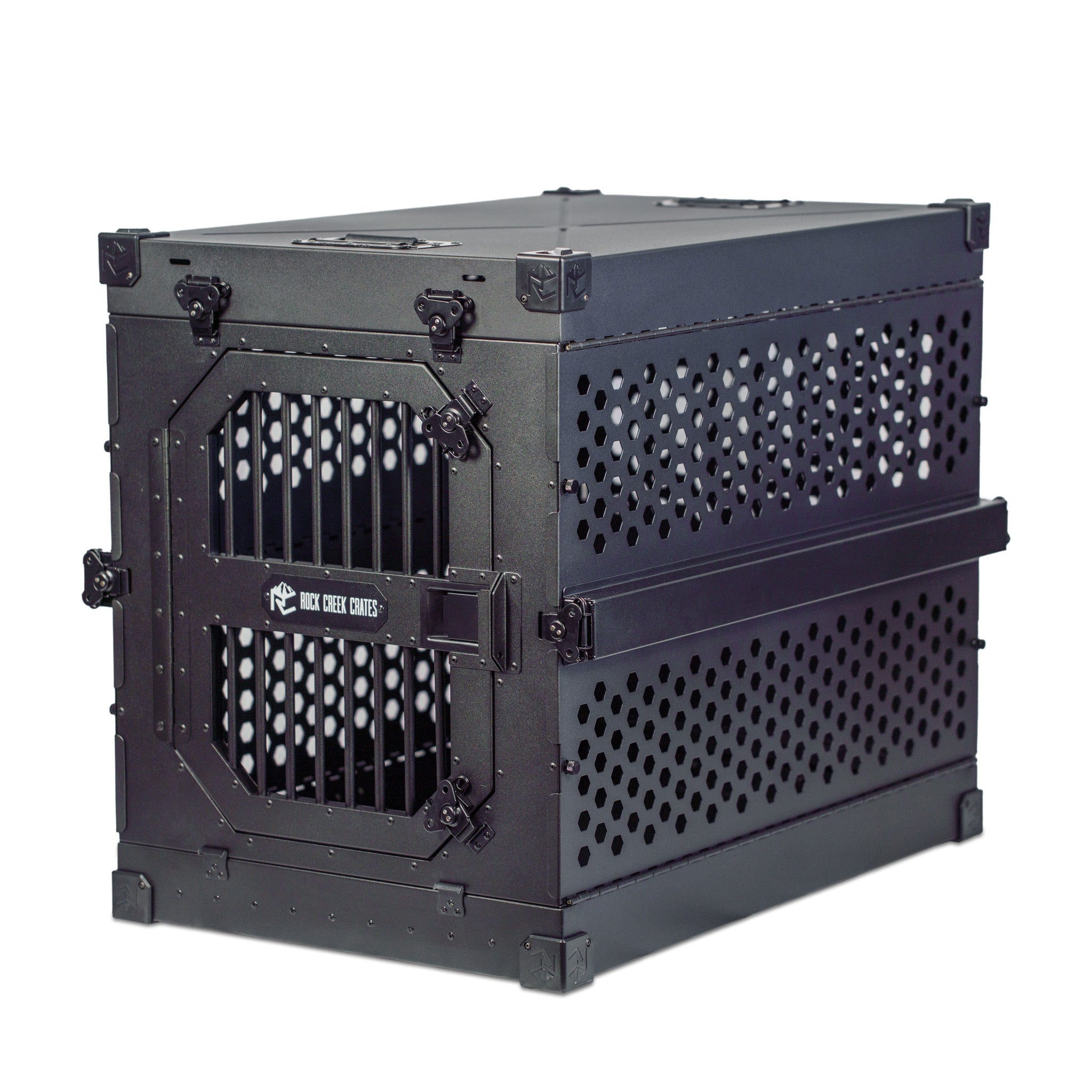 Collapsible Aluminum Dog Crate, 30" / Midnight Black