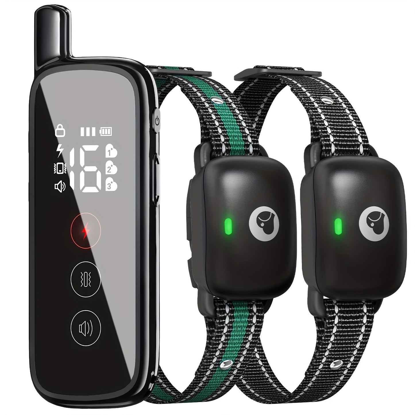 Dog E-Collar with Remote IP68 Waterproof – Rechargeable Dog Training Shock Collar for Small Medium Large Dogs, 3 Safe Training Modes, 1640ft Range | 1, 2 or 3 Dogs (Black)
