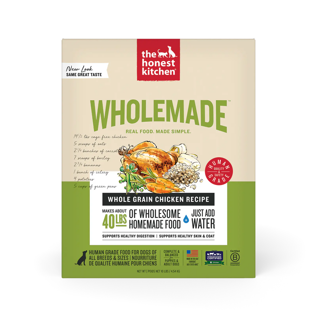 Dehydrated Whole Grain Chicken Dog Food for Easy Homemade-Style Meals, Toppers, and Enrichment Toys main product image