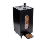 Dog food storage dispenser with mid century feeder styling, product image 9