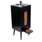 Dog food storage dispenser with mid century feeder styling, product image 10