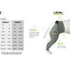 Dog recovery leg sleeve for rear leg protection, product image 2