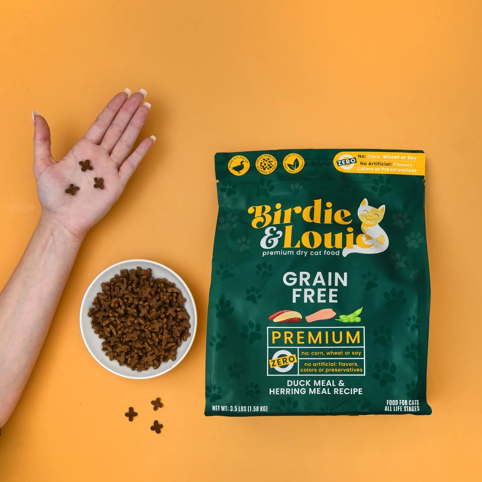 Duck and Herring Dry Cat Food product image 3