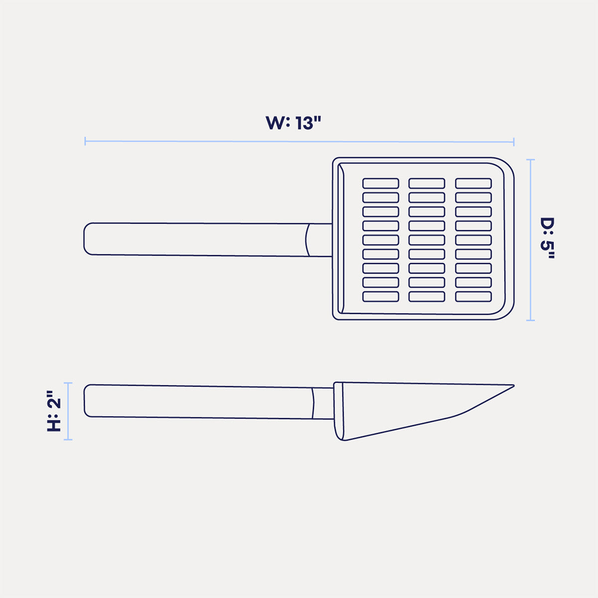 Wide-Slot Cat Litter Scoop product image 6