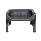 Elevated Pet Slow Feeder Bowl Set Black