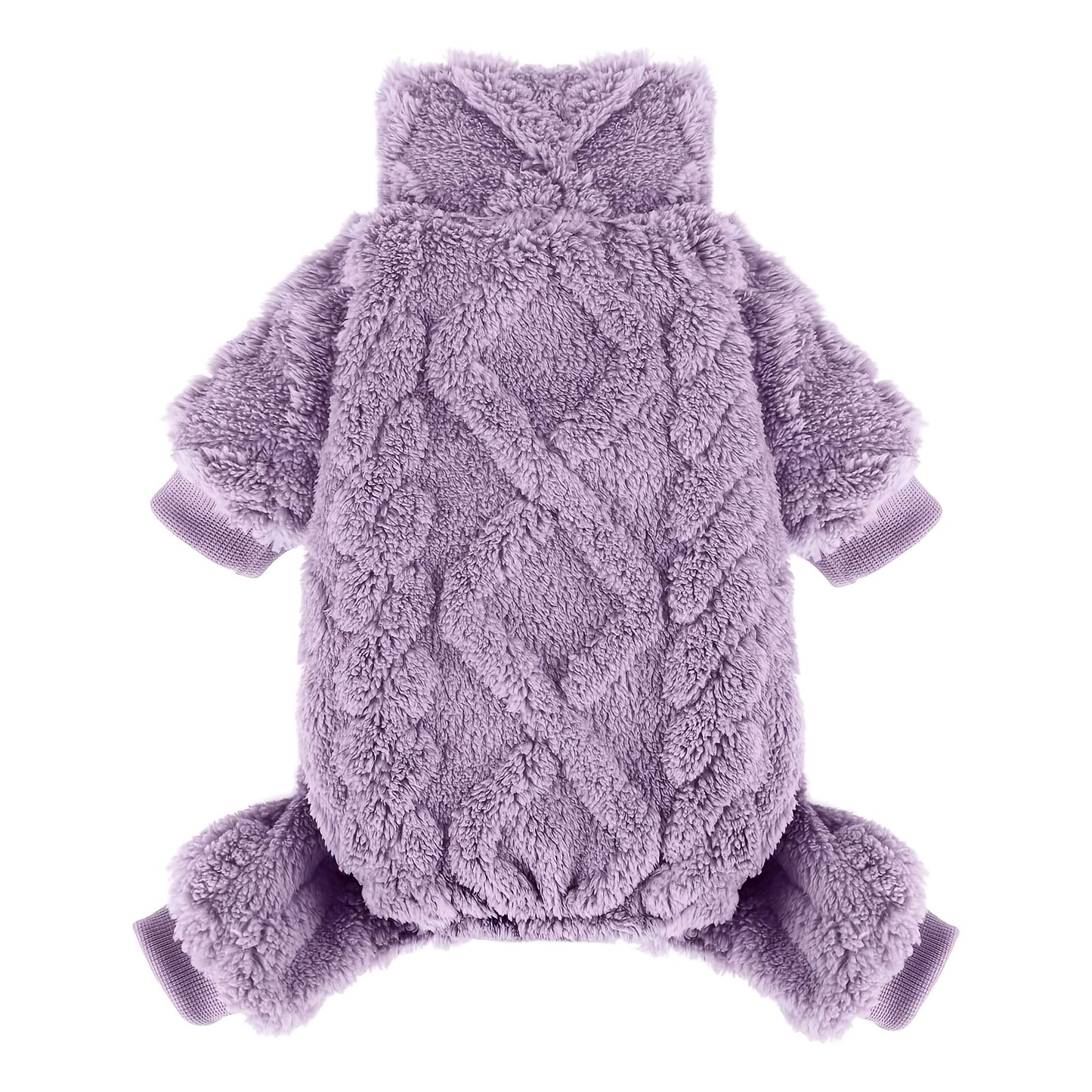 Fleece Dog Sweater Turtleneck Jumpsuit for Small Dogs & Cats 1-15 lbs - Soft Warm Winter Puppy Pajamas Onesie, Machine Washable Open Belly Pet Clothes for Girls, XXS-M, 6 Colors