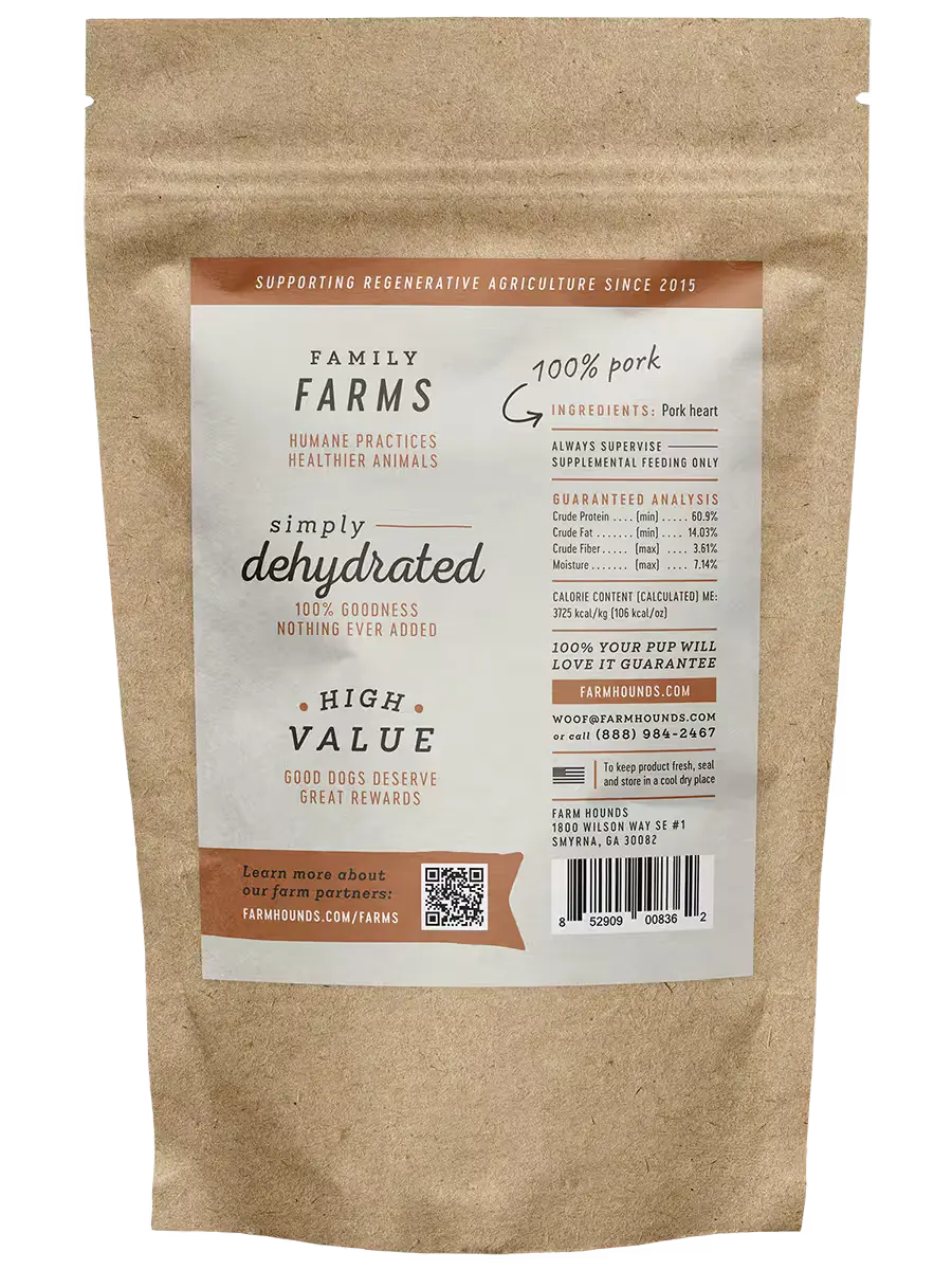 Dehydrated Pork Heart Dog Treats product image 2