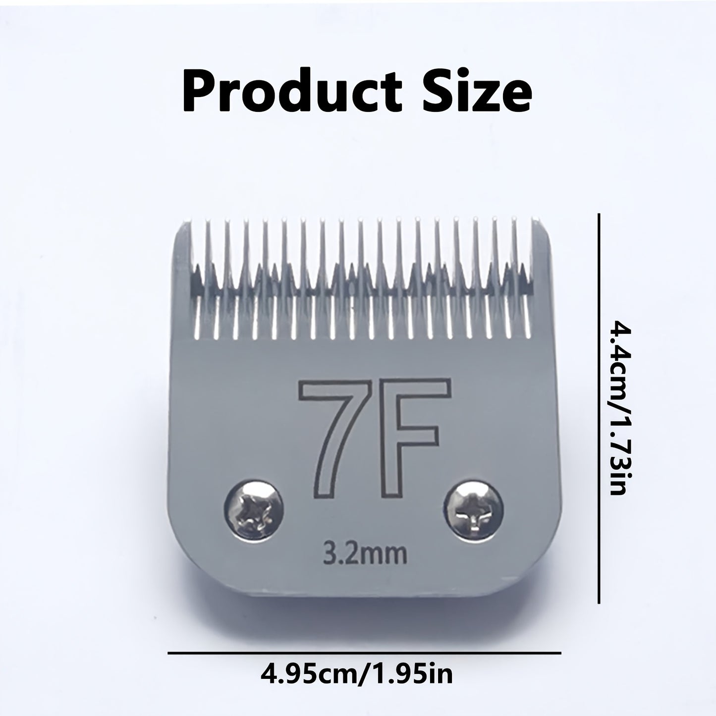Dog Clipper Replacement Blades – Ceramic & Carbon Steel Detachable Blades in 5 Sizes (3F/4F/5F/7F/10#) | Compatible with Andis AG/AGC, Wahl KM2/KM5/KM10, Oster & More | Professional Pet Grooming Accessory