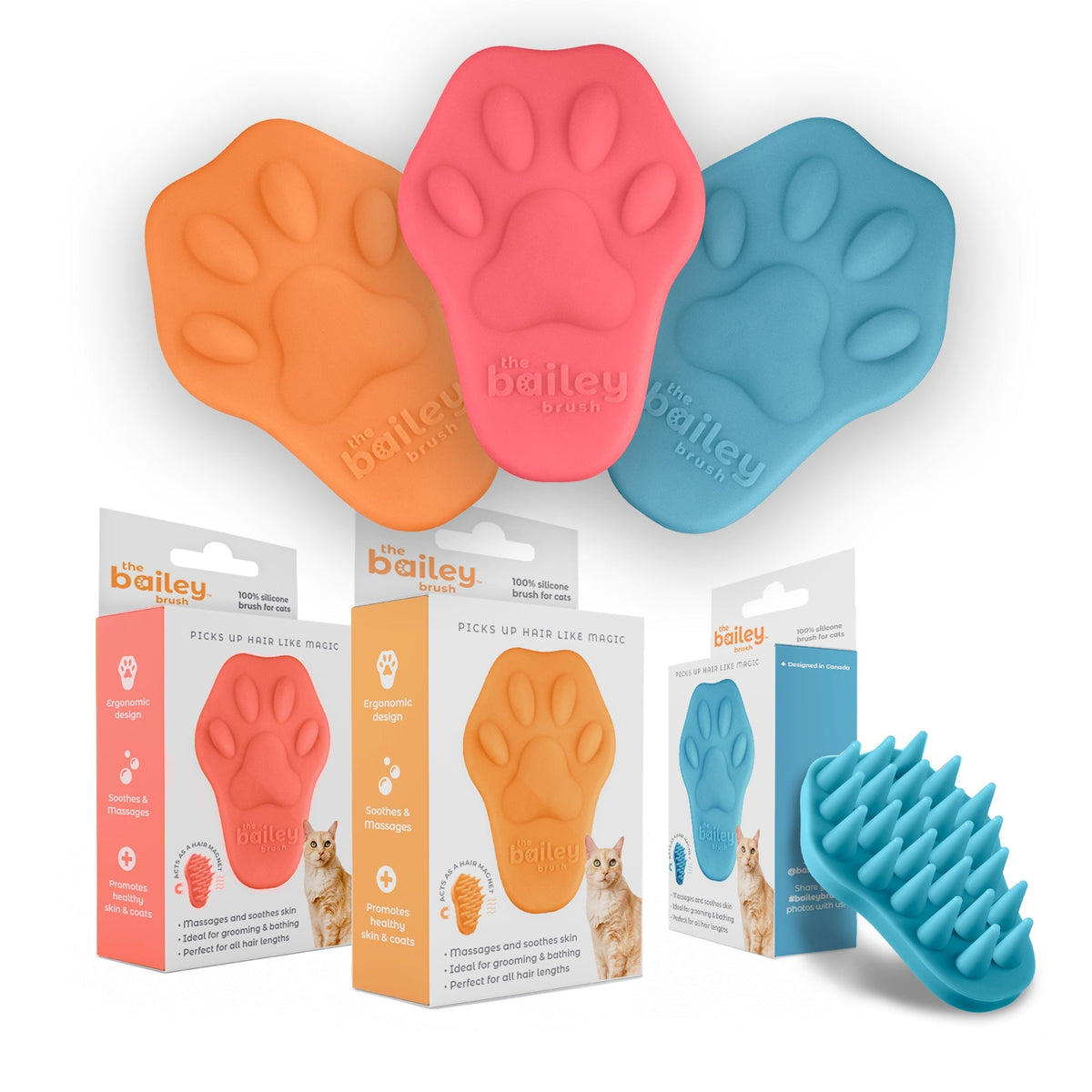 Silicone Cat Grooming Brush product image 1