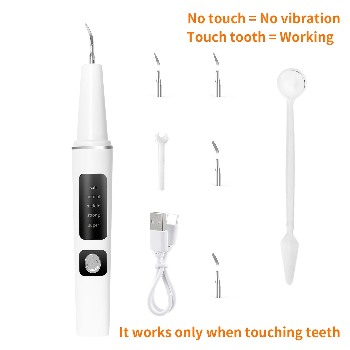 Electric Pet Dental Cleaning Kit – USB Rechargeable Cat & Dog Teeth Cleaner, 4 Cleaning Heads & 5 Modes, Removes Stains & Tartar for Cats and Dogs
