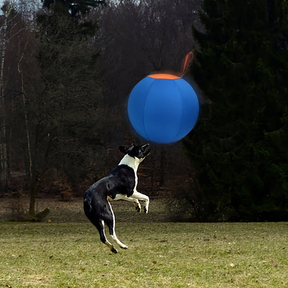 Inflatable Dog Ball Large Bear Shape Interactive Training Ball for Dogs Boredom Buster Toy for Bulldogs Australian Shepherds Golden Retrievers Large Breeds