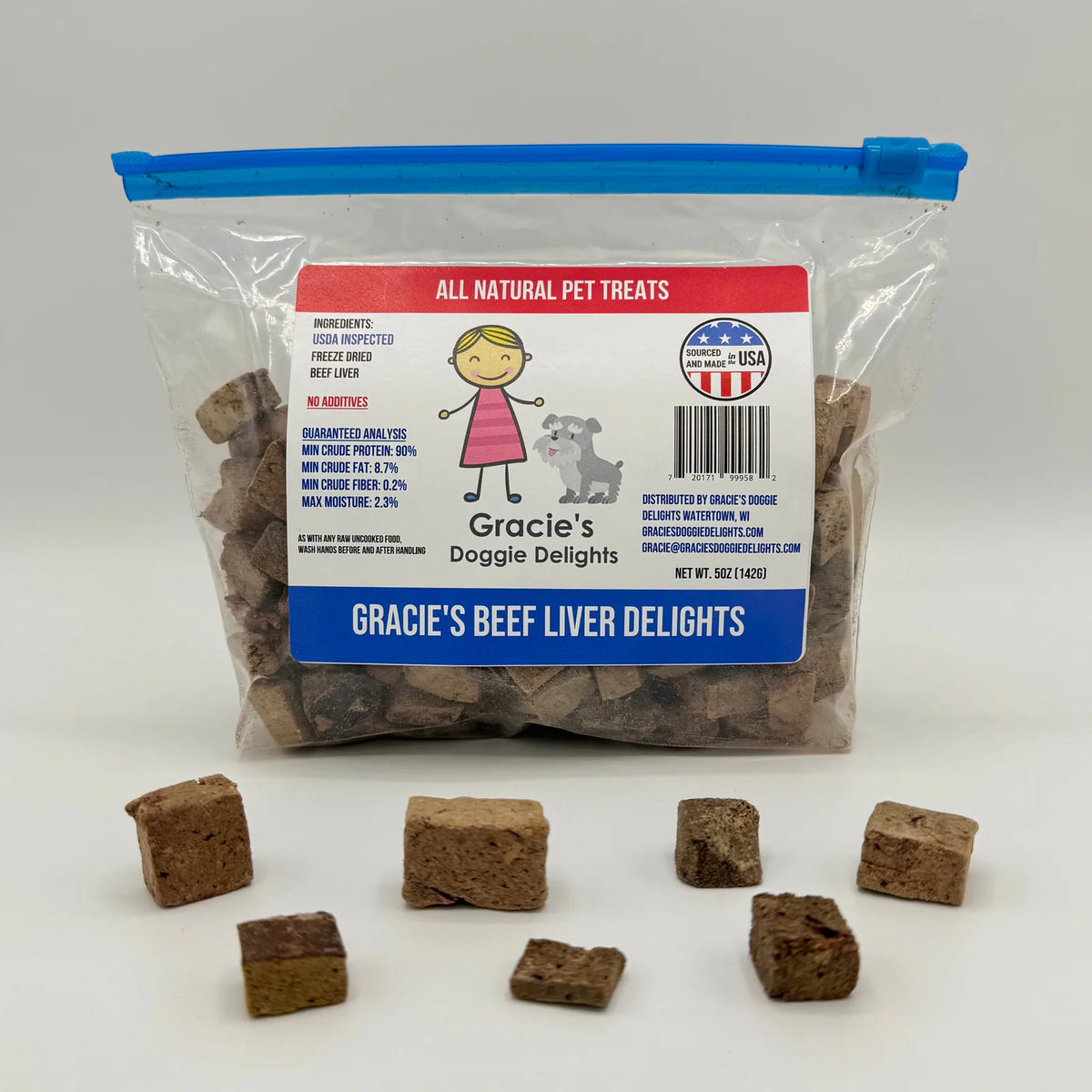 Freeze-Dried Beef Liver Dog Treats, 5oz Bag