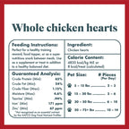 Freeze dried whole chicken hearts for dogs and cats, product image 5