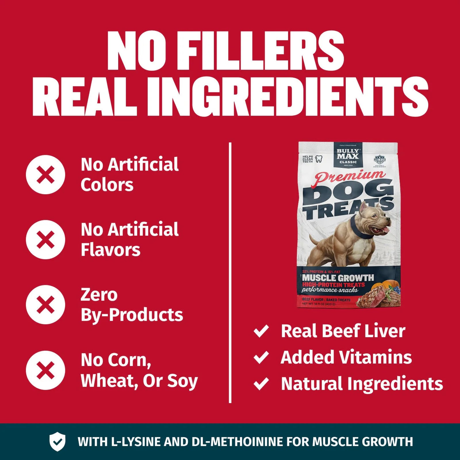High protein beef dog treats with real beef liver, product image 9