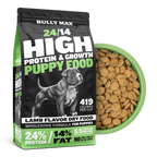 High protein puppy food with lamb pork and postbiotics, product image 1