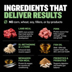 High protein puppy food with lamb pork and postbiotics, product image 3