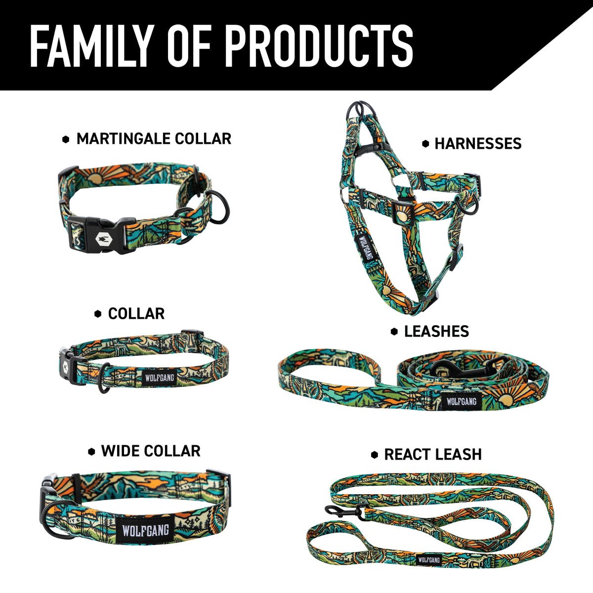 Dog Harness for Comfortable Everyday Walks, Adjustable Abrasion-Resistant Polyester Webbing for Small to XL Dogs