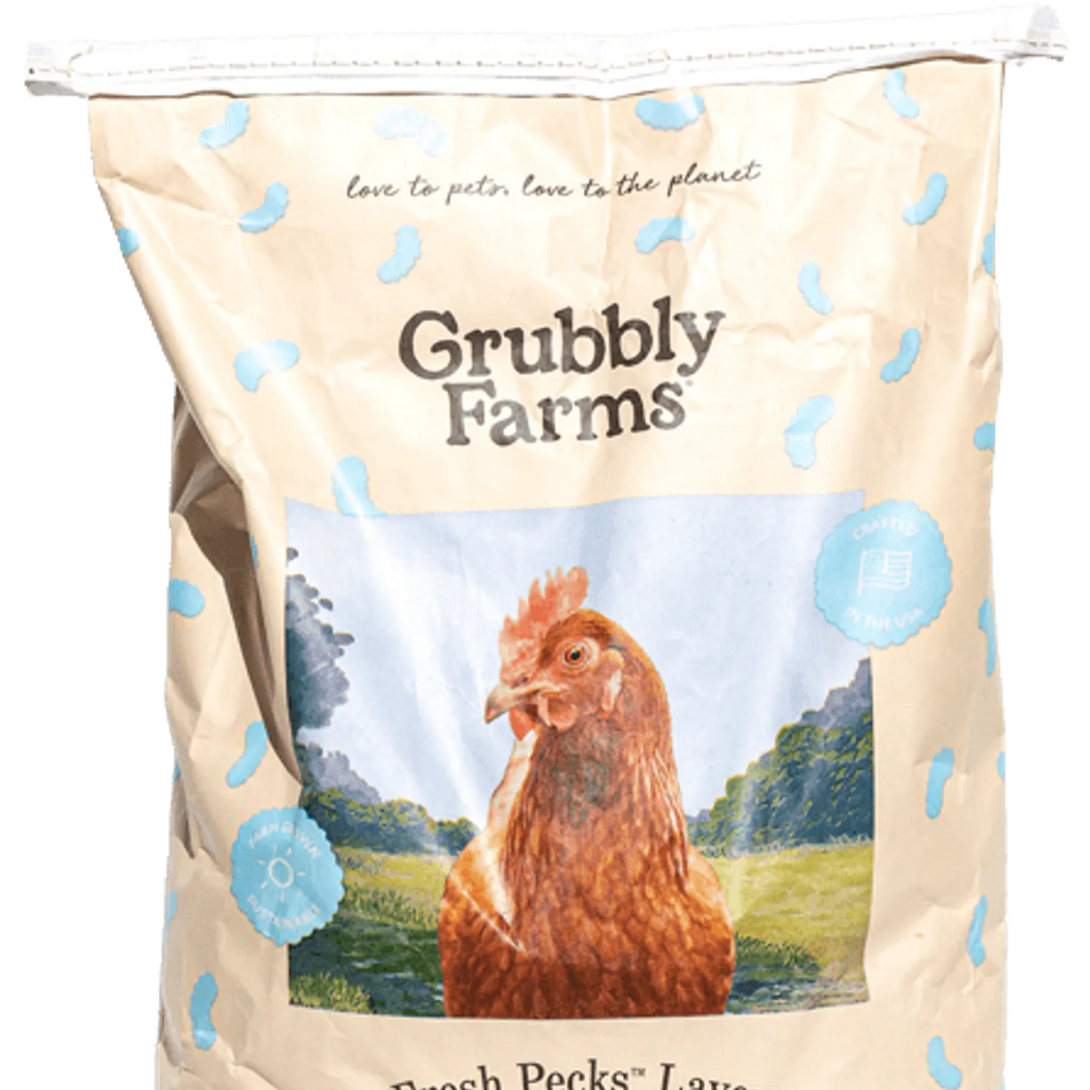 Layer chicken feed with grub protein and whole grains, product image 2