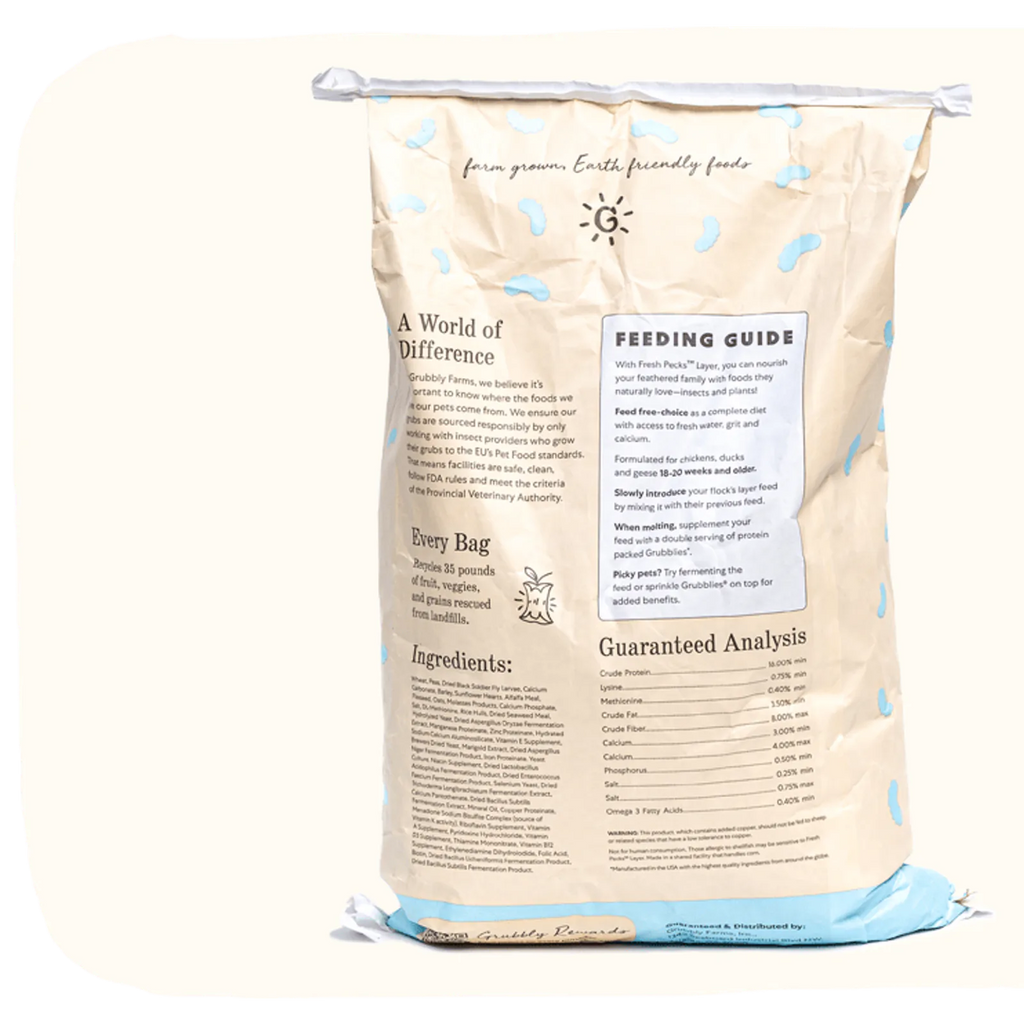 Layer chicken feed with grub protein and whole grains, product image 13