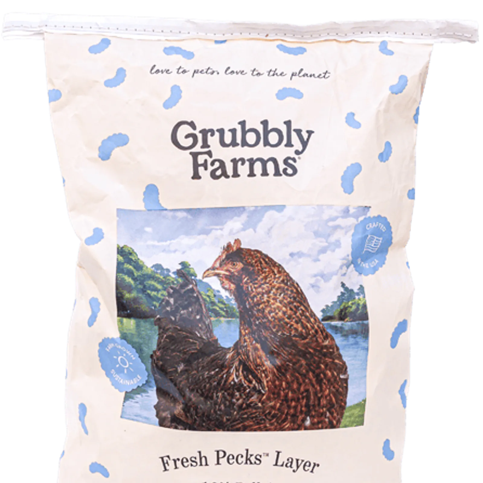 Layer chicken feed with grub protein and whole grains, product image 19