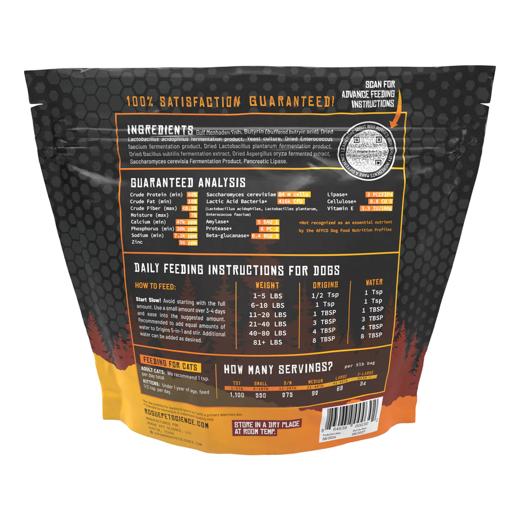 Origins 5-in-1 Fish | Dog Supplement Powder, Dog Food Topper for Gut Health, Skin & Coat, and Joint Support product image 6