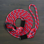Rope dog leash with locking carabiner for outdoor walks - S84-DOG-P01-V001