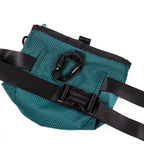 Dog training treat pouch with magnetic and zip closures