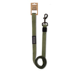 Olive waterproof six foot dog leash for wet walks