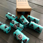Extra thick dog waste bags in a 120 count pack