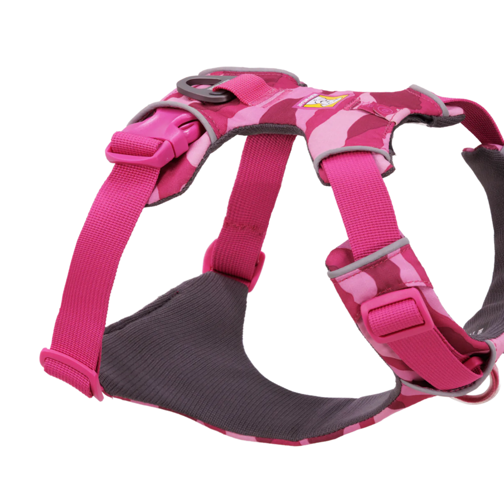 Padded Dog Harness for Daily Walks with Front and Back Leash Attachment Points and Reflective Trim main product image