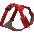 Padded Dog Harness for Daily Walks with Front and Back Leash Attachment Points and Reflective Trim, XXSmall / Red Canyon (625) / New