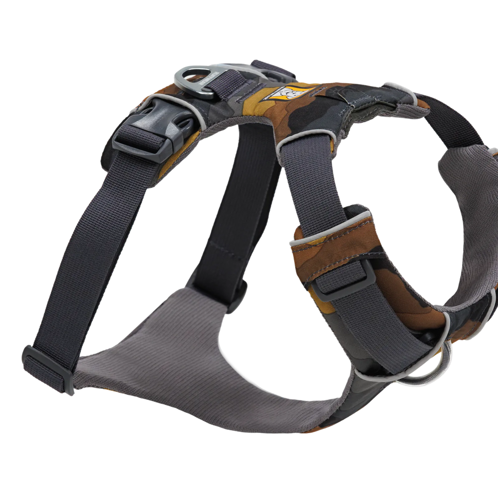 Padded Dog Harness for Daily Walks with Front and Back Leash Attachment Points and Reflective Trim, XXSmall / Moonlight Mountains (964) / New
